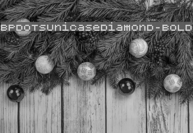 BPdotsUnicaseDiamond-Bold Font examples