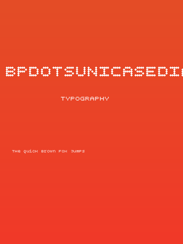 BPdotsUnicaseDiamond-Bold Poster