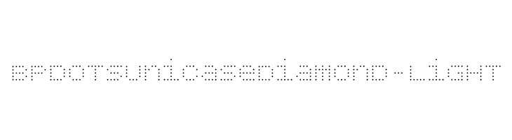 BPdotsUnicaseDiamond-Light Font