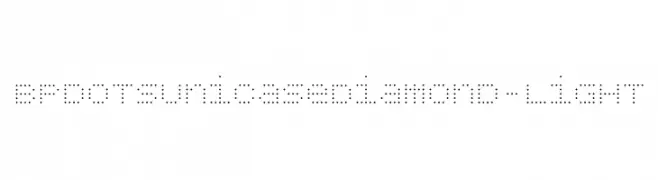 BPdotsUnicaseDiamond-Light  font caratteri gratis