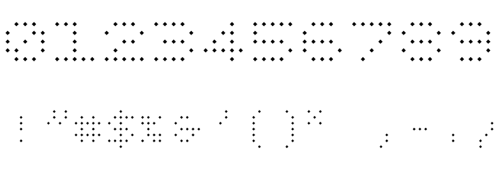 BPdotsUnicaseDiamond-Light Font OTHER CHARS