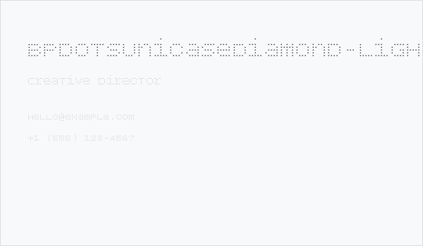 BPdotsUnicaseDiamond-Light Business Card