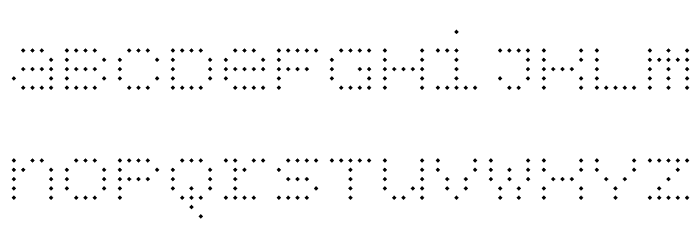 BPdotsUnicaseDiamond-Light Font LOWERCASE