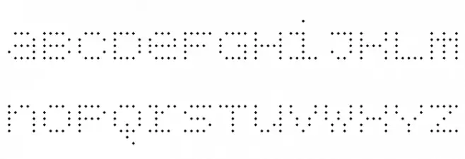 BPdotsUnicaseDiamond-Light Font LOWERCASE