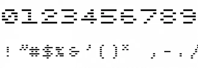 BPdotsUnicaseMinus-Bold Font OTHER CHARS