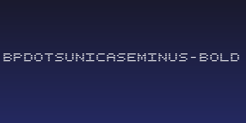 BPdotsUnicaseMinus-Bold Social Header