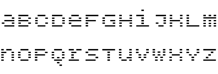 BPdotsUnicaseMinus-Bold Font LOWERCASE