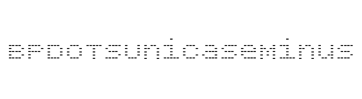 BPdotsUnicaseMinus Font