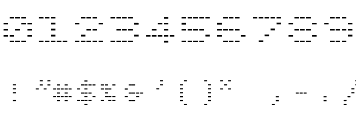 BPdotsUnicaseMinus Font OTHER CHARS