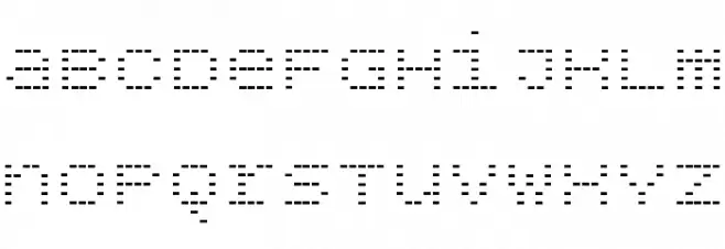 BPdotsUnicaseMinus Font LOWERCASE