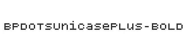 BPdotsUnicasePlus-Bold  baixar fontes gratis