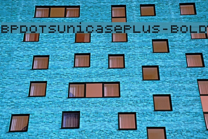 BPdotsUnicasePlus-Bold Font examples