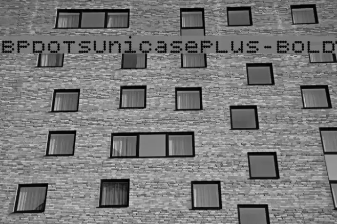 BPdotsUnicasePlus-Bold Font examples