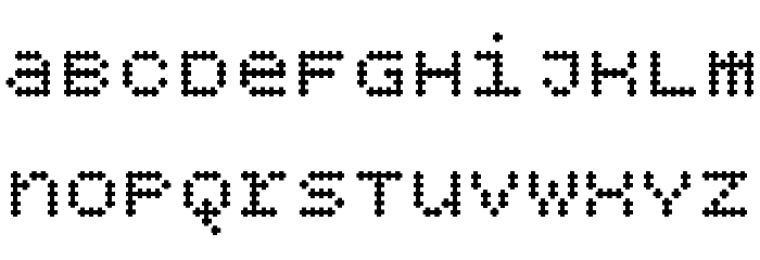 BPdotsUnicasePlus-Bold Font LOWERCASE