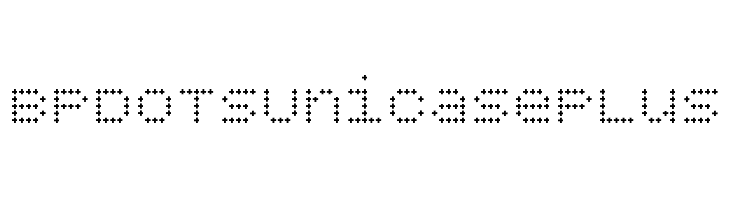 BPdotsUnicasePlus Font