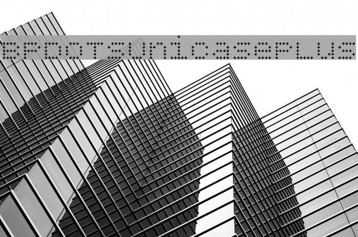 BPdotsUnicasePlus Font examples