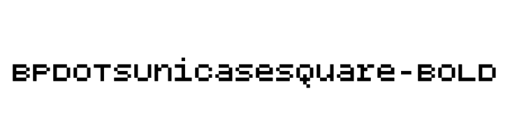 BPdotsUnicaseSquare-Bold Font