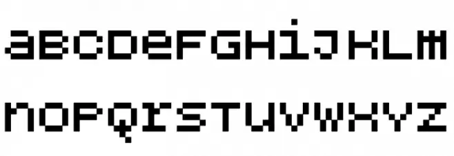 BPdotsUnicaseSquare-Bold Font LOWERCASE