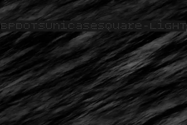 BPdotsUnicaseSquare-Light Font examples