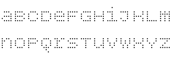 BPdotsUnicaseSquare-Light Font LOWERCASE
