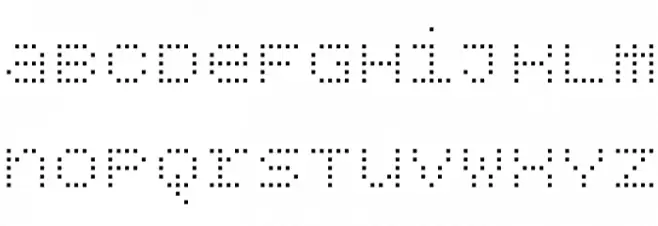 BPdotsUnicaseSquare-Light Font LOWERCASE