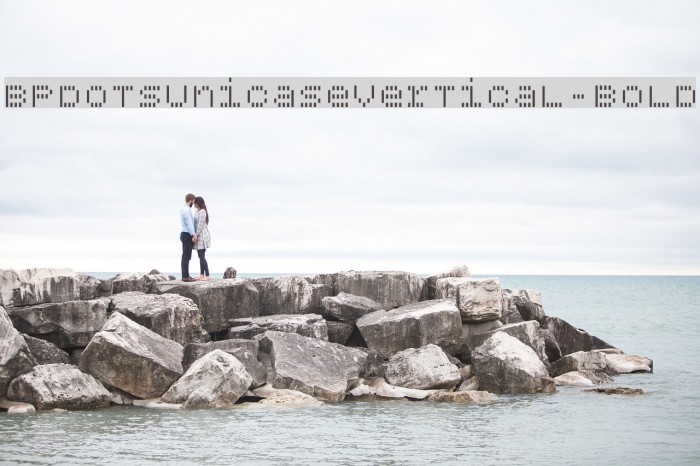 BPdotsUnicaseVertical-Bold Font examples