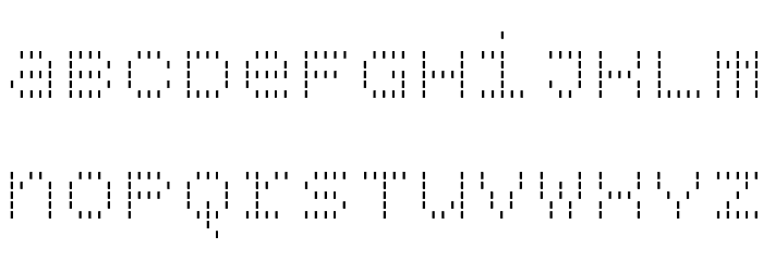 BPdotsUnicaseVertical Font LOWERCASE