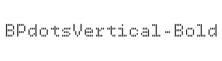 BPdotsVertical-Bold Font