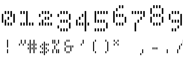 BPdotsVertical-Bold フォント その他の文字