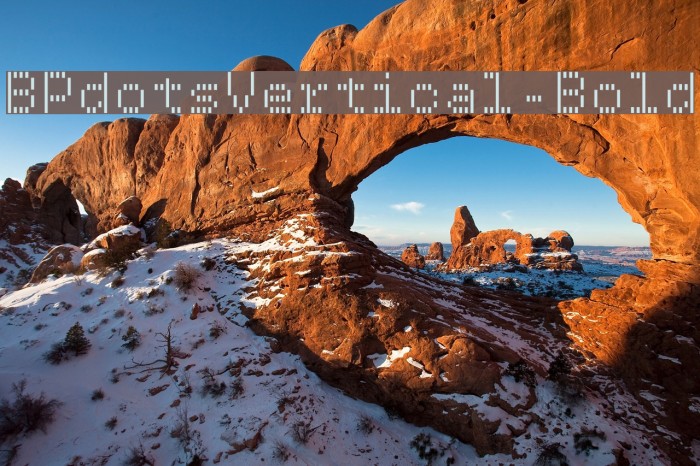 BPdotsVertical-Bold フォント examples
