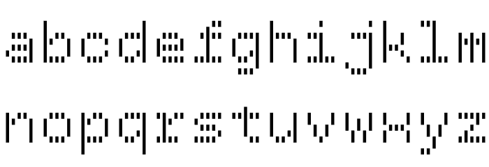 BPdotsVertical-Bold フォント 小文字