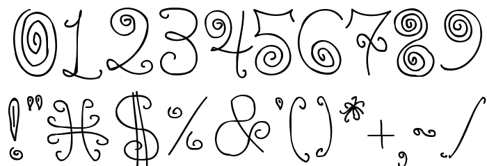 BPilialena Font OTHER CHARS