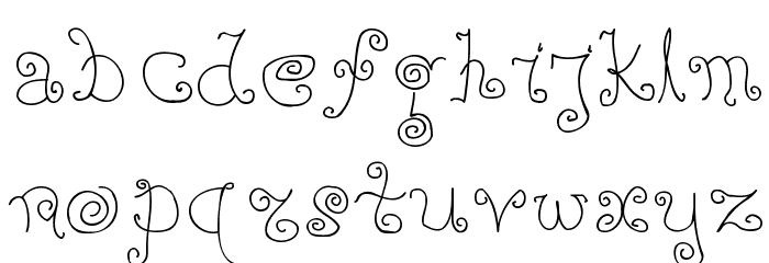 BPilialena Font LOWERCASE