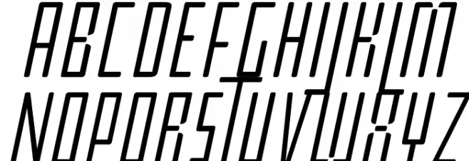 BPimperial-LightItalic Font UPPERCASE