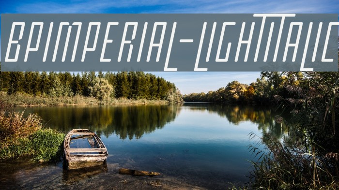 BPimperial-LightItalic Font examples