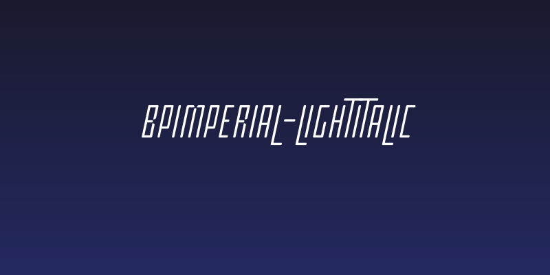 BPimperial-LightItalic Social Header