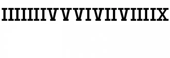 BPlatinNumerals Font OTHER CHARS