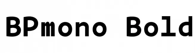 BPmono Bold  Fuentes Gratis Descargar
