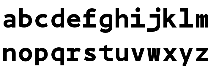 BPmono Bold Schriftart Kleinbuchstaben