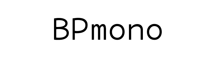 BPmono Font