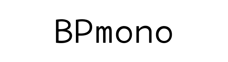BPmono  Descarca Fonturi Gratis