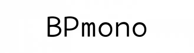 BPmono  Fuentes Gratis Descargar
