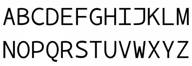 BPmono Шрифта ВЕРХНИЙ