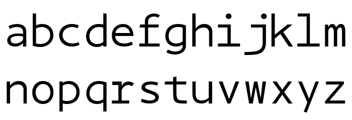 BPmono フォント 小文字