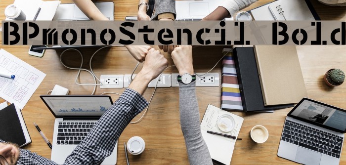 BPmonoStencil Bold Font examples