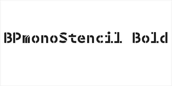 BPmonoStencil Bold Logo