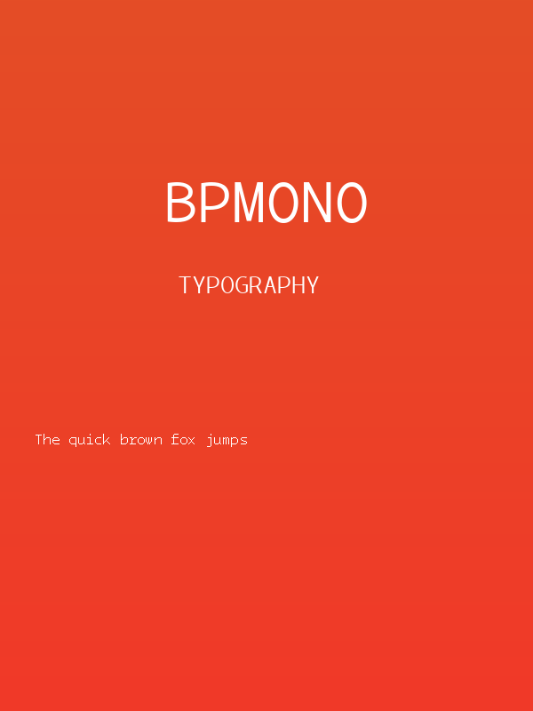 BPmono Poster