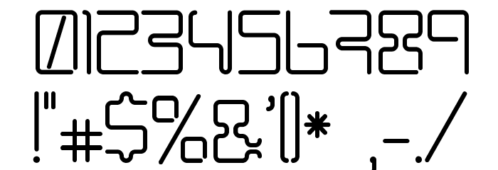 BPneon Font OTHER CHARS