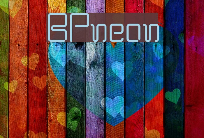 BPneon Font examples