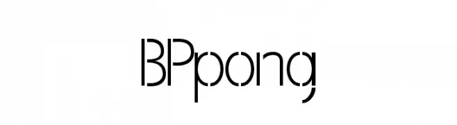 BPpong  Fuentes Gratis Descargar